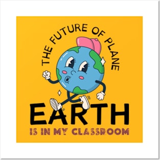 Teacher happy Earth day Everyday 2024  gift april 22 Rainbow Posters and Art